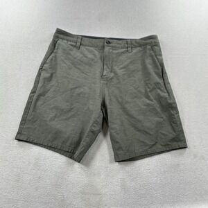 Vuori Shorts Mens 34 Green Aim Chino Performance Stretch Golf Zip Pocket Casual